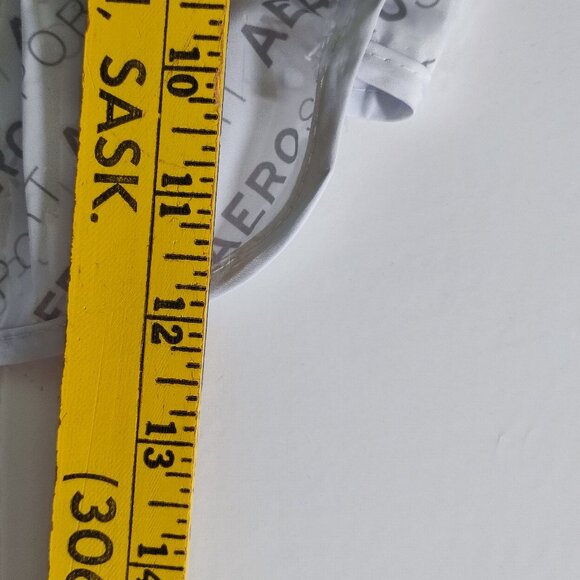 Aeropostale sport active wear short light grey graphic design women's size L - Picture 10 of 11